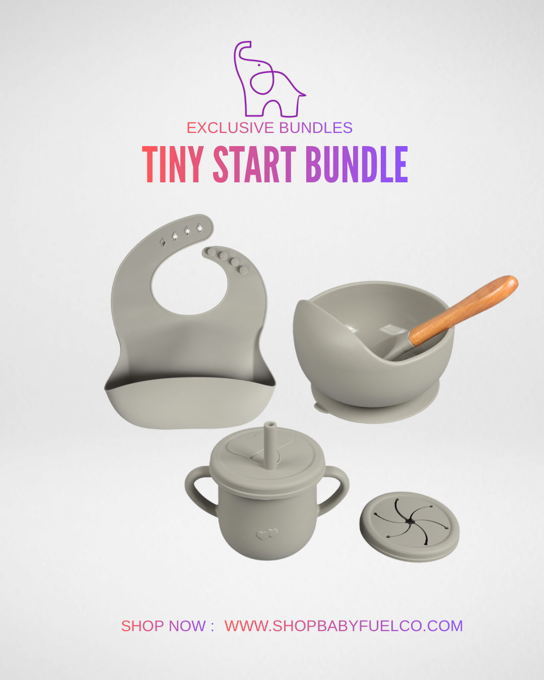 Tiny Start Bundle - Cloud Grey