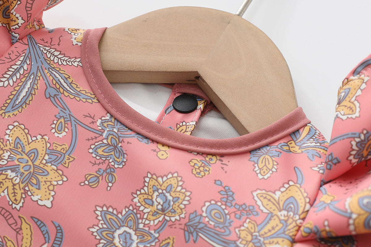 Blossom Full-Sleeve Waterproof Bib –  Ruffle Edition