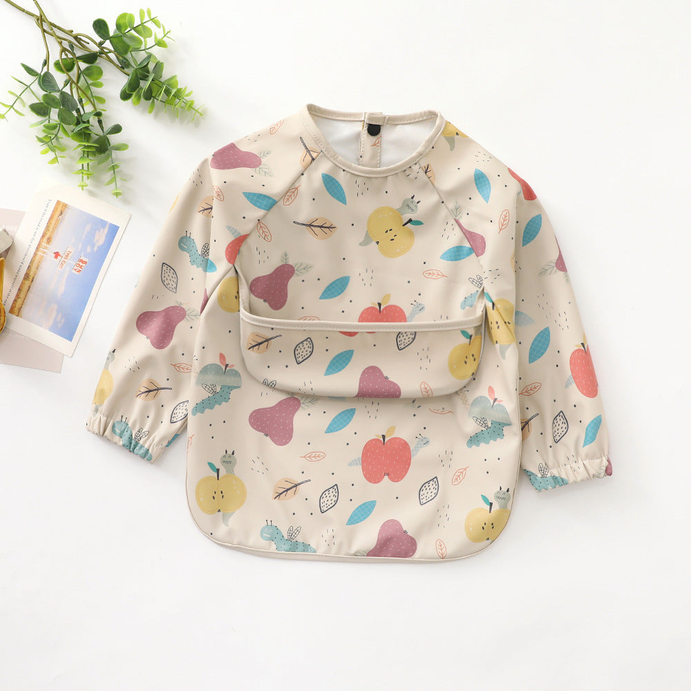 Fruity Print Full-Sleeve Waterproof Bib