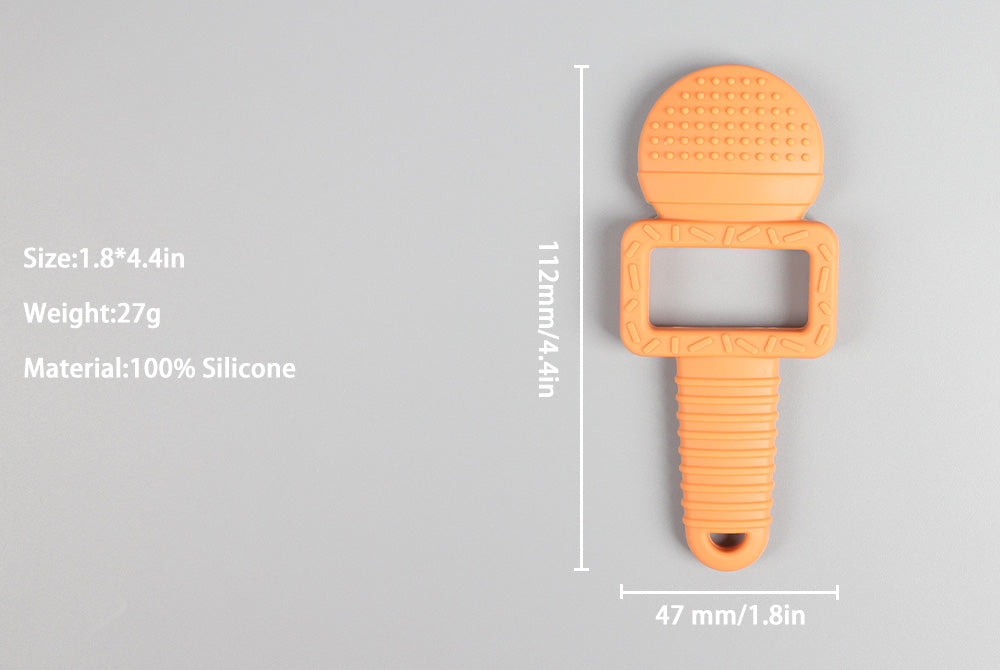 Microphone Silicone Teether – Soothing Meets Style