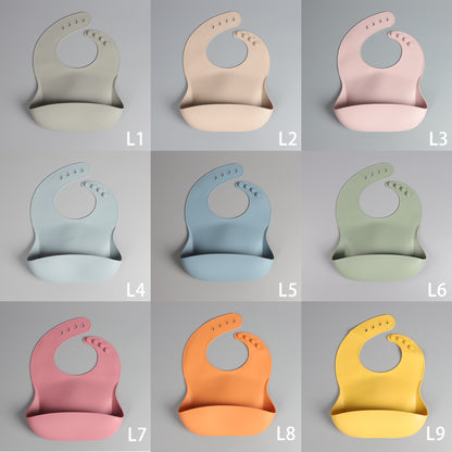 Silicone Baby Bib – Sage Green