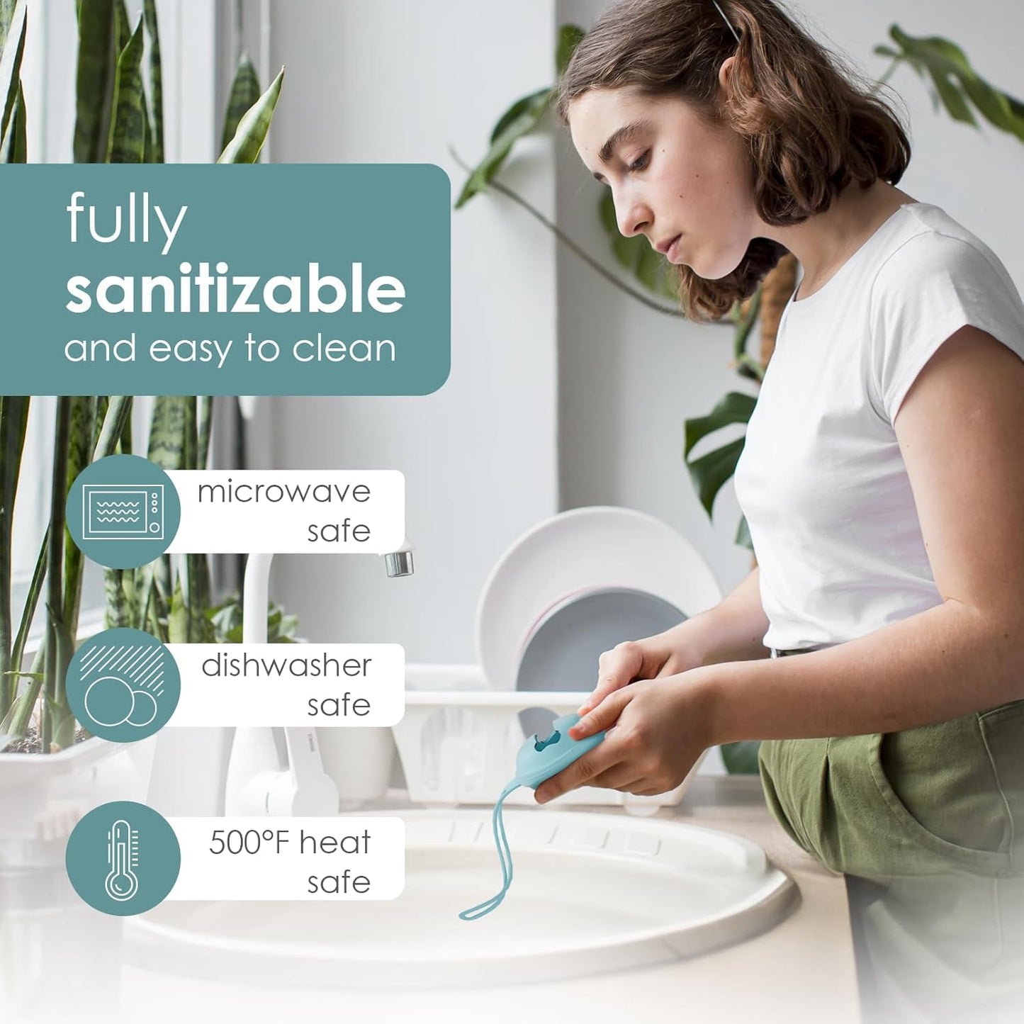 Pacifier Holder Case – Spot Beige