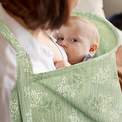 Crescent Nursing Cover with Wooden Ring