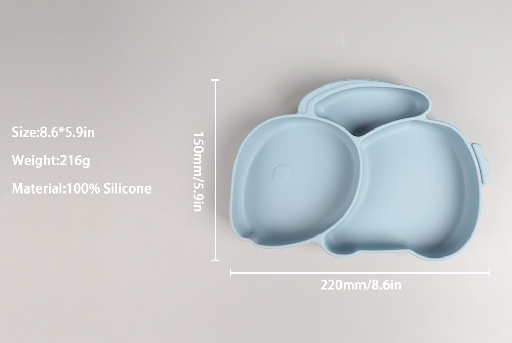 Bunny-Shaped Silicone Suction Plate