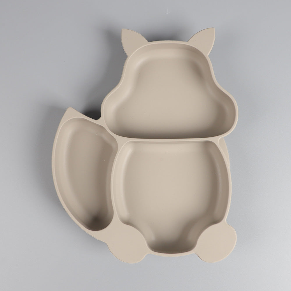Squirrel-Shaped Silicone Suction Plate
