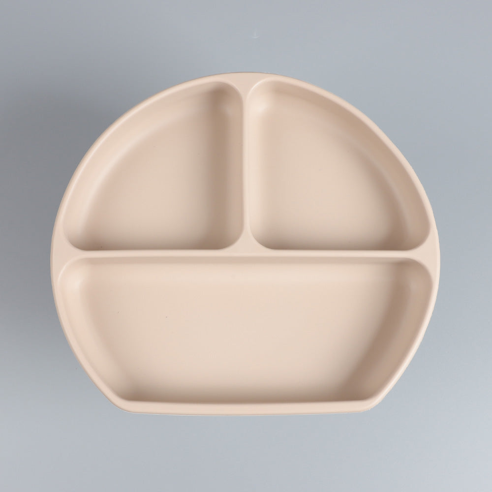 Silicone Divided Suction Plate with Spoon & Fork