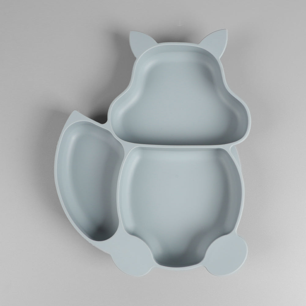 Squirrel-Shaped Silicone Suction Plate