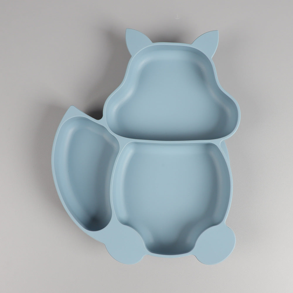 Squirrel-Shaped Silicone Suction Plate