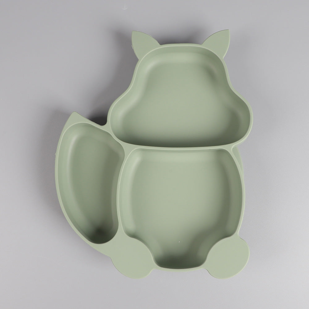 Squirrel-Shaped Silicone Suction Plate
