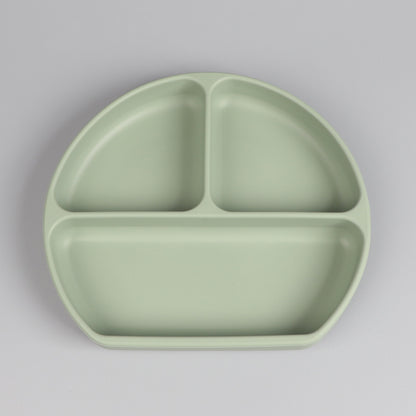 Silicone Divided Suction Plate with Spoon & Fork