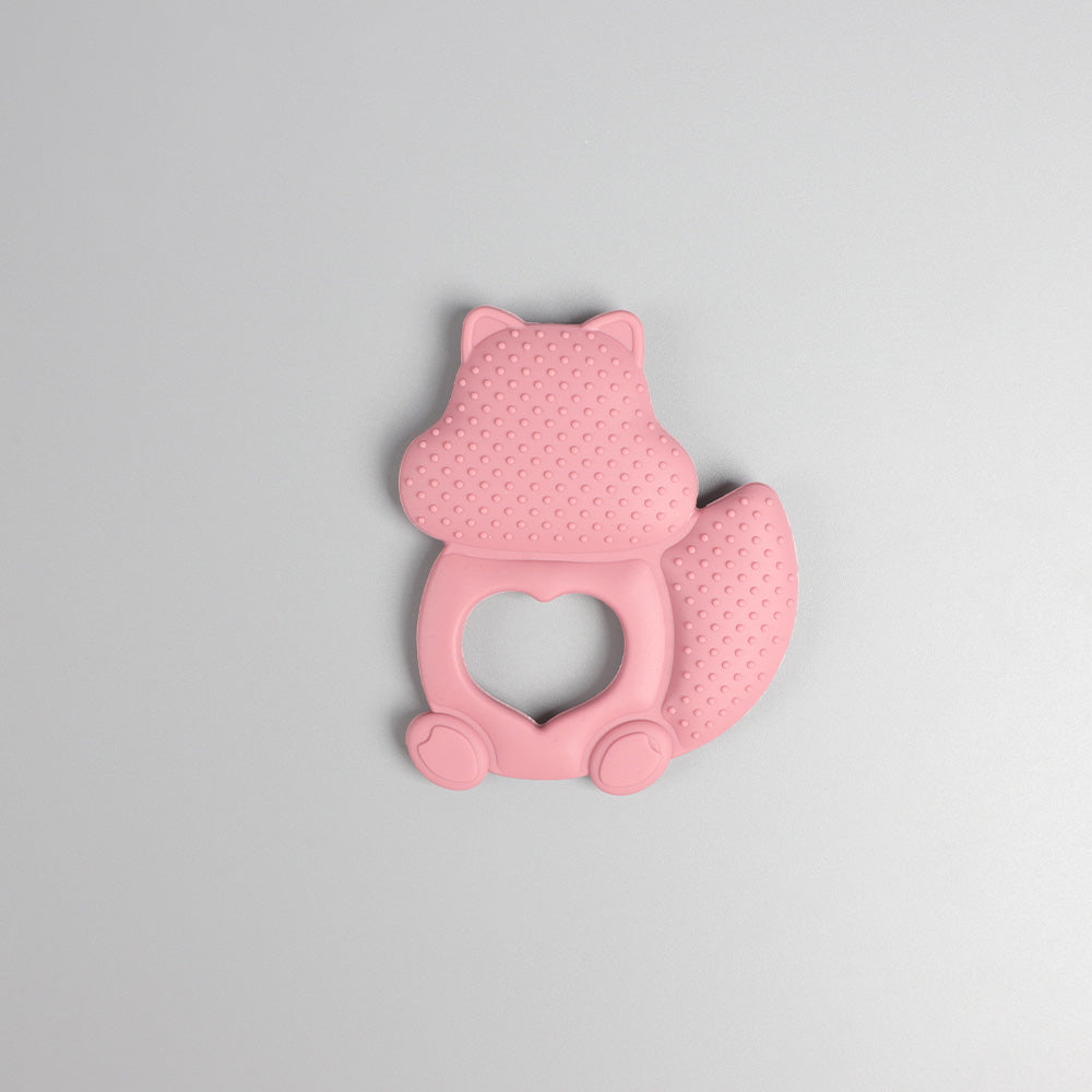 Squirrel-Shaped Silicone Teether