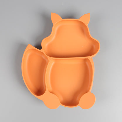 Squirrel-Shaped Silicone Suction Plate