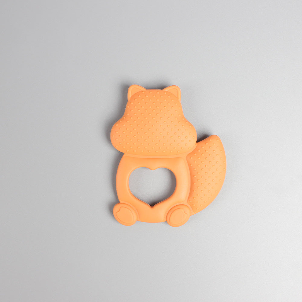 Squirrel-Shaped Silicone Teether