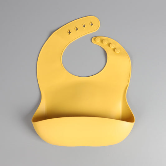 Silicone Baby Bib – Sunshine Yellow