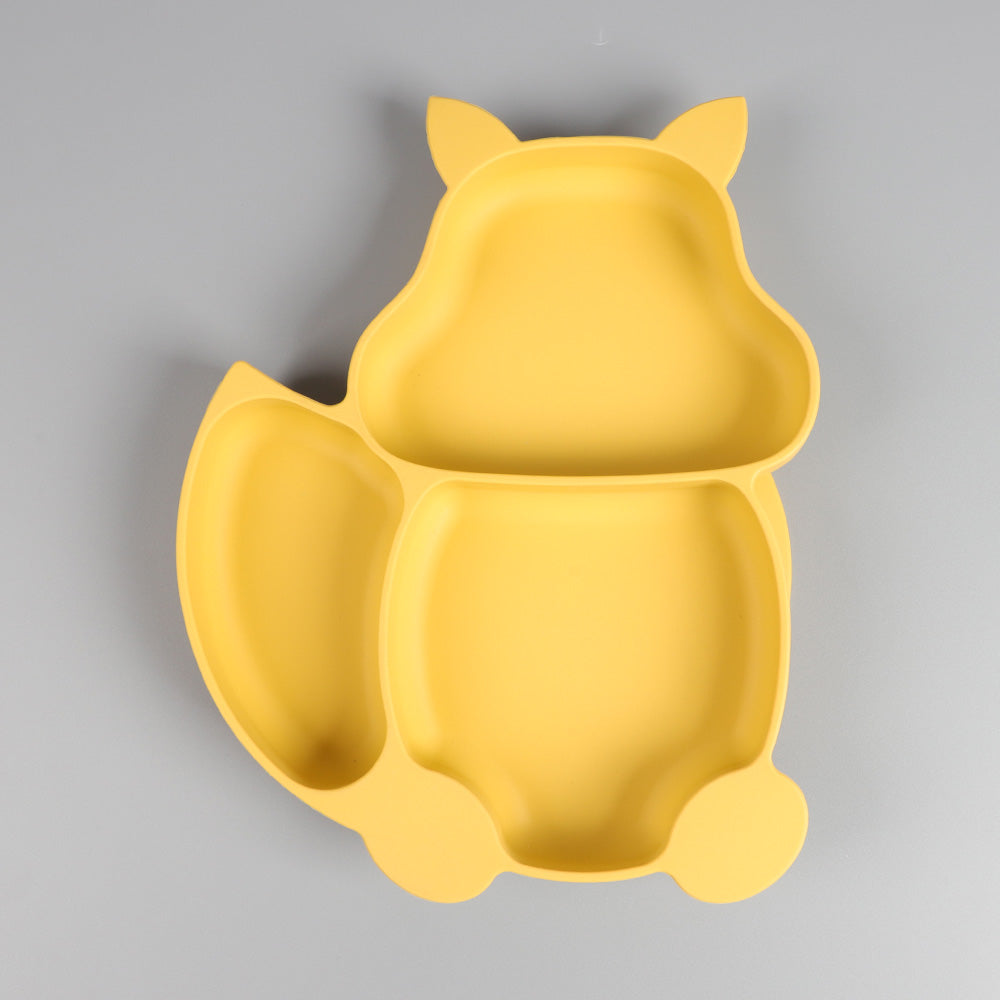 Squirrel-Shaped Silicone Suction Plate