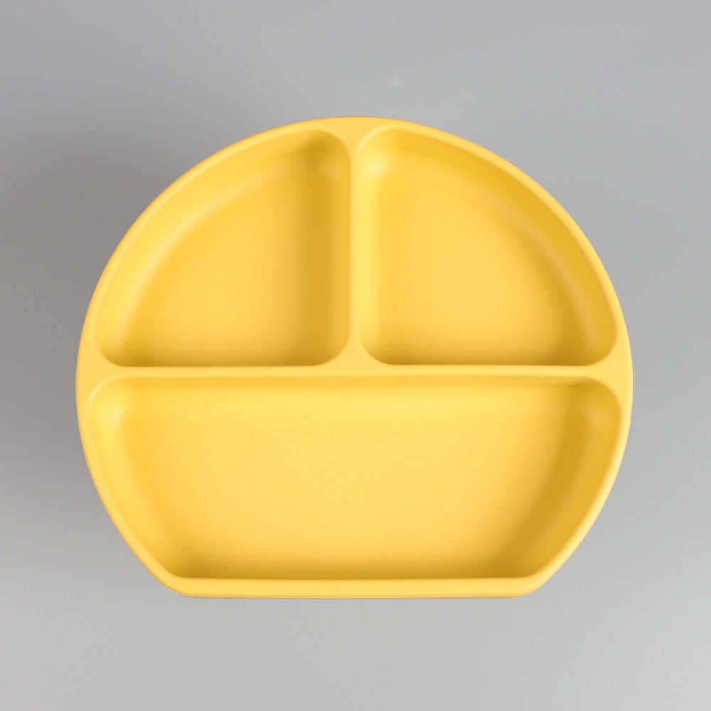 Silicone Divided Suction Plate with Spoon & Fork