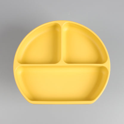 Silicone Divided Suction Plate with Spoon & Fork