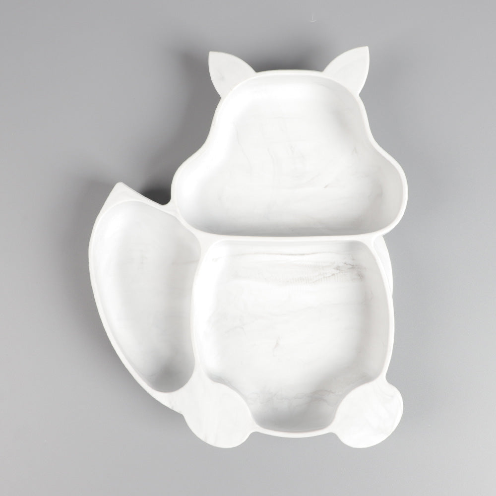 Squirrel-Shaped Silicone Suction Plate