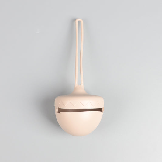 Silicone Acorn Shaped Pacifier Holder – Spot Beige