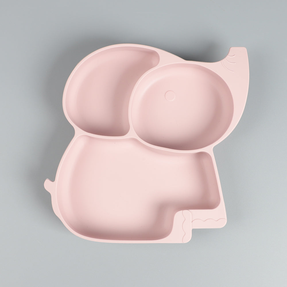 Elephant-Shaped Silicone Suction Plate