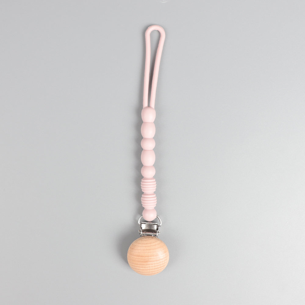 Silicone Pacifier Clip – Baby Pink