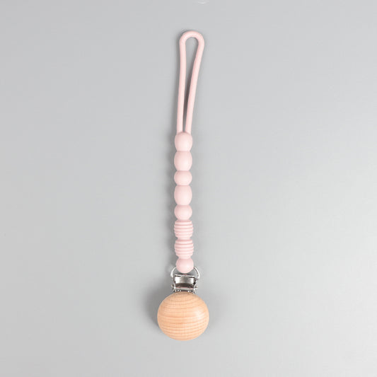 Silicone Pacifier Clip – Baby Pink