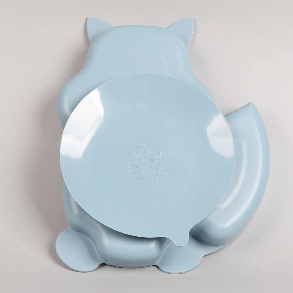 Squirrel-Shaped Silicone Suction Plate
