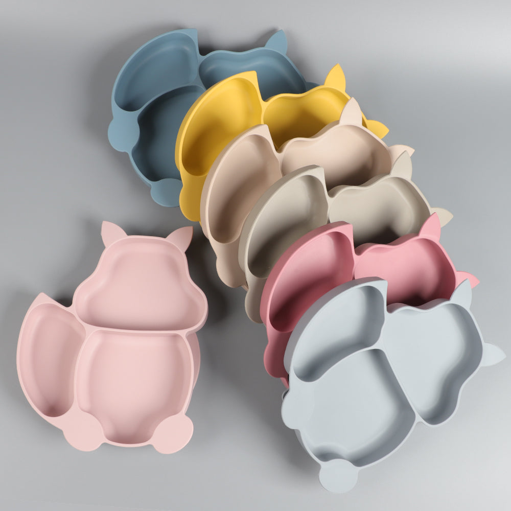 Squirrel-Shaped Silicone Suction Plate