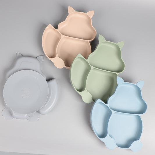 Squirrel-Shaped Silicone Suction Plate