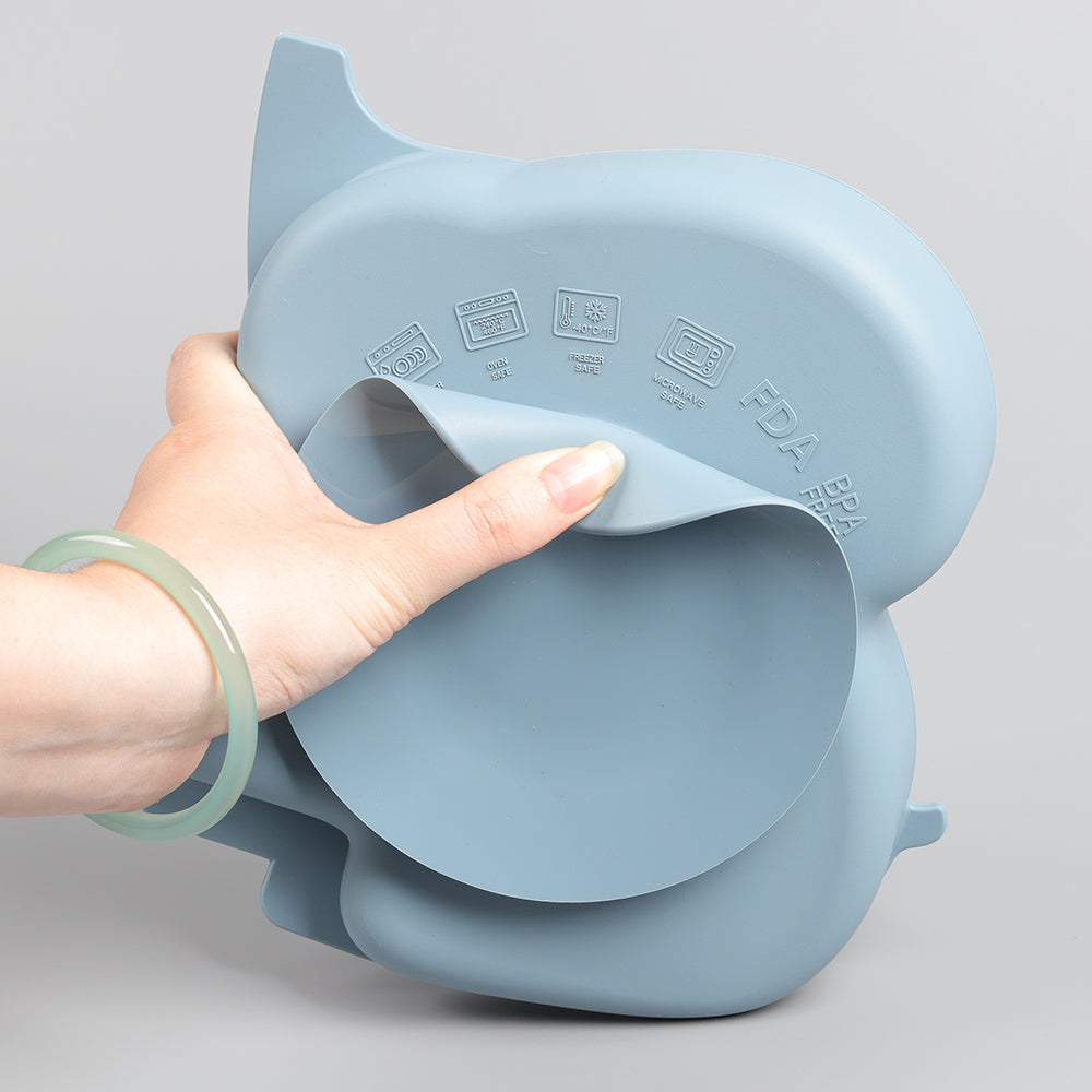 Elephant-Shaped Silicone Suction Plate