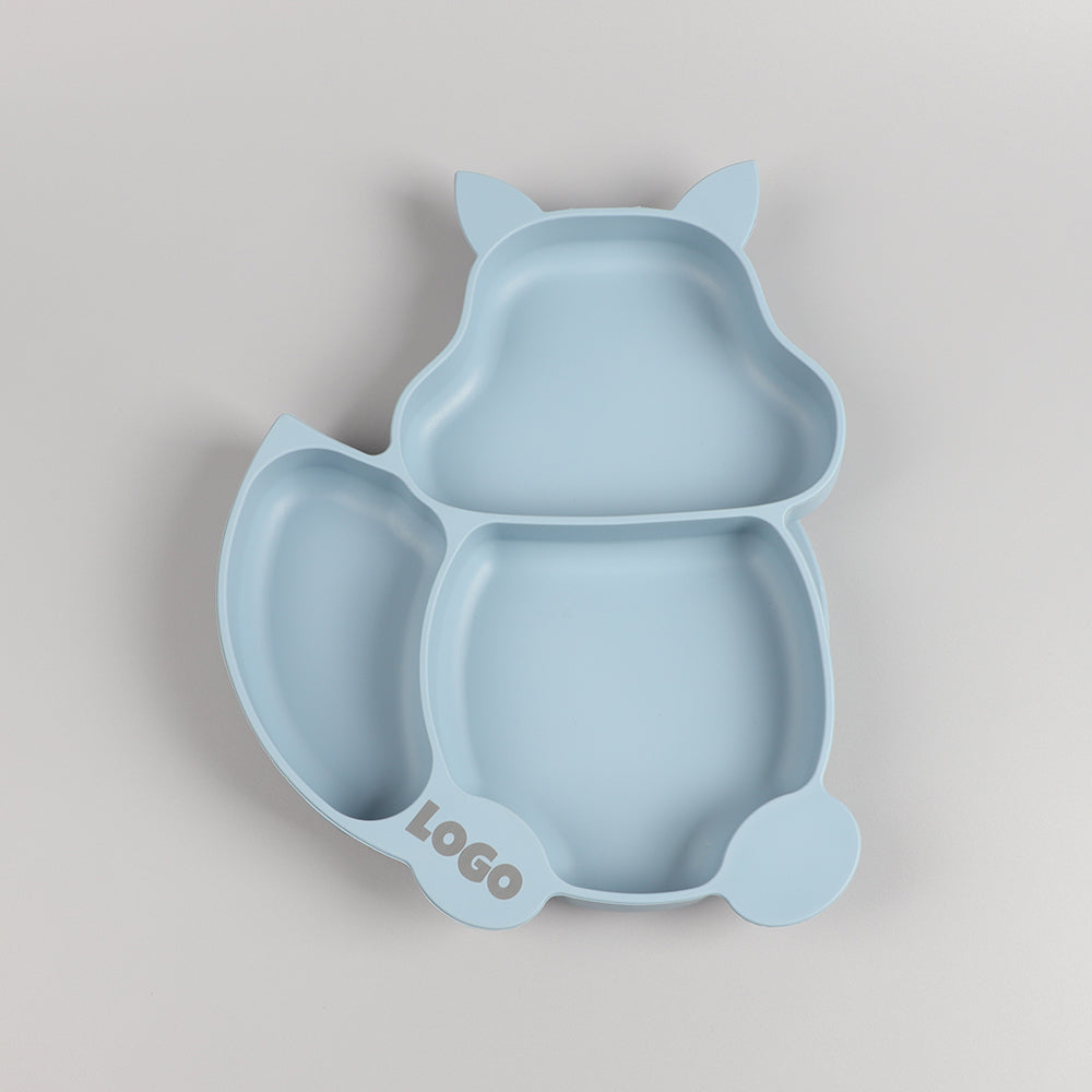 Squirrel-Shaped Silicone Suction Plate