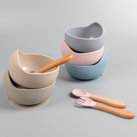 Silicone Suction Bowl & Spoon Set