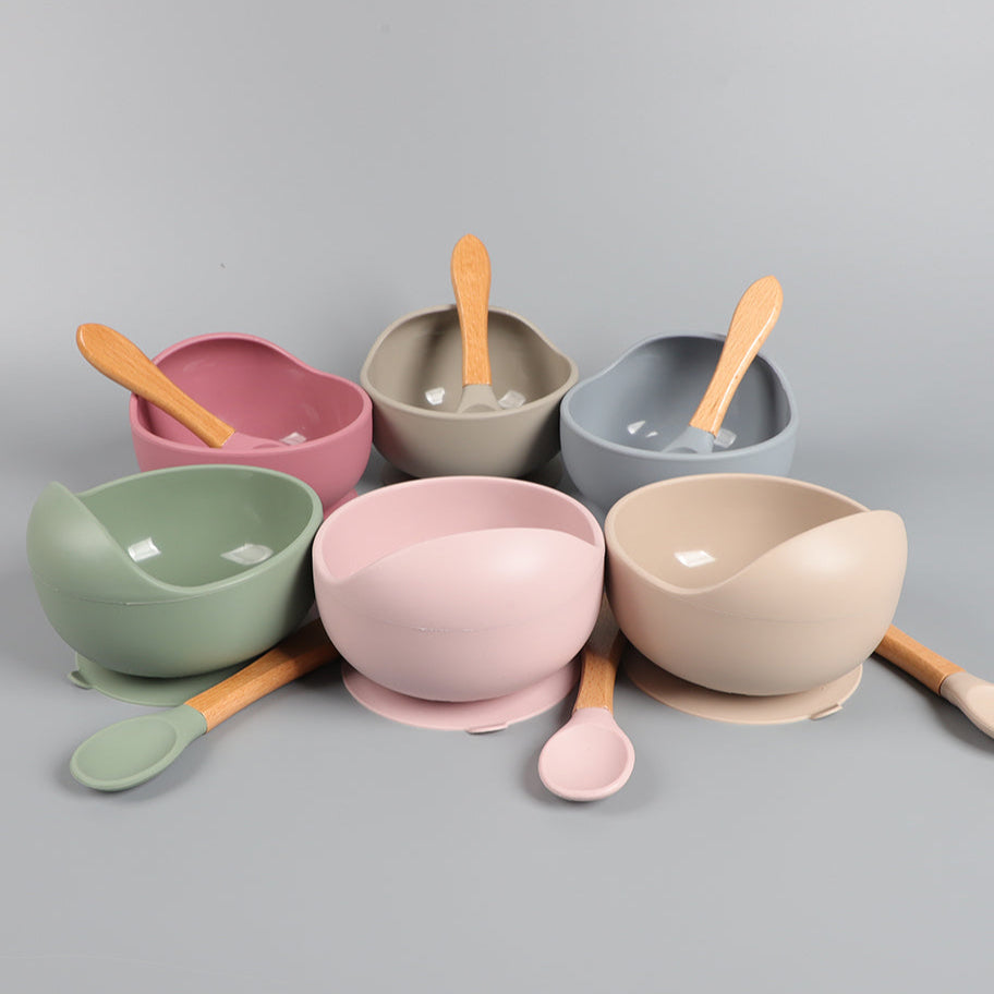Silicone Suction Bowl & Spoon Set