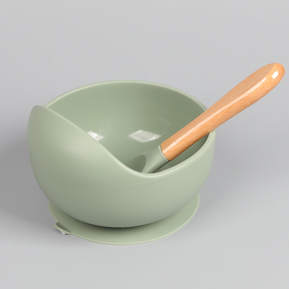 Silicone Suction Bowl & Spoon Set