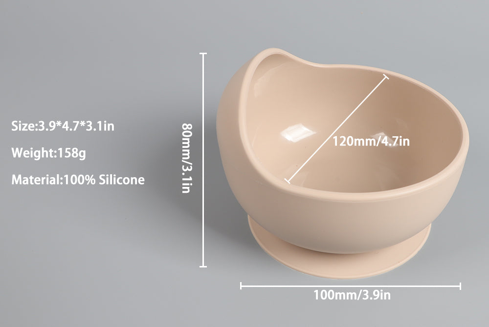 Silicone Suction Bowl & Spoon Set
