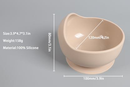 Silicone Suction Bowl & Spoon Set
