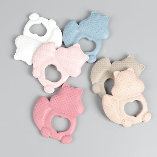 Squirrel-Shaped Silicone Teether