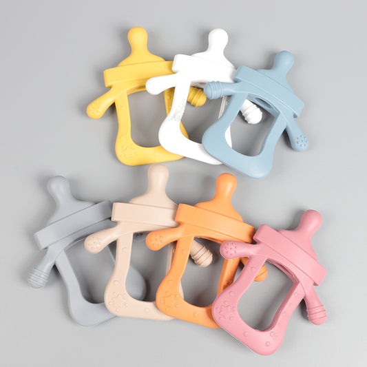 Milk Feeder-Shaped Silicone Teethers.