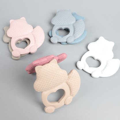 Squirrel-Shaped Silicone Teether
