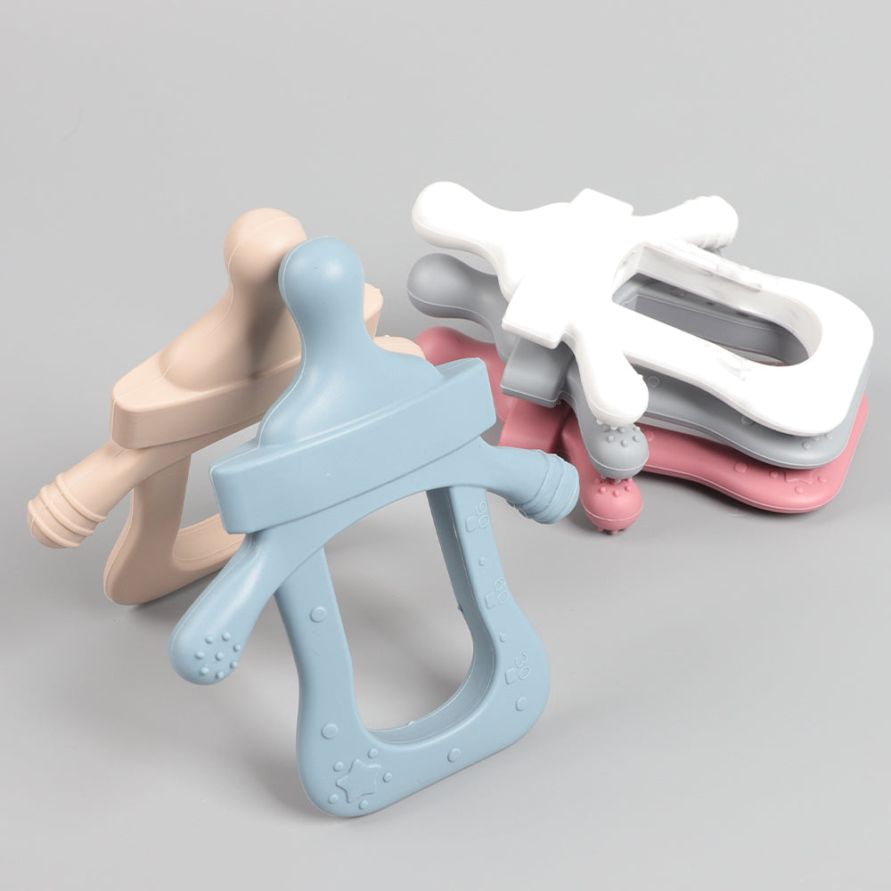 Milk Feeder-Shaped Silicone Teethers.